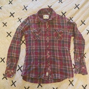 Palmercash Maroon Flannel XL